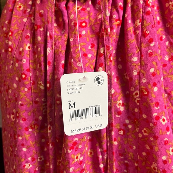 NWT free people Florence mini dress// Pink// Free People// medium - Picture 6 of 7